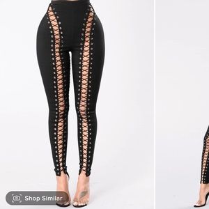 Fashion Nova String up pants/ Never Worn/ Size 2X